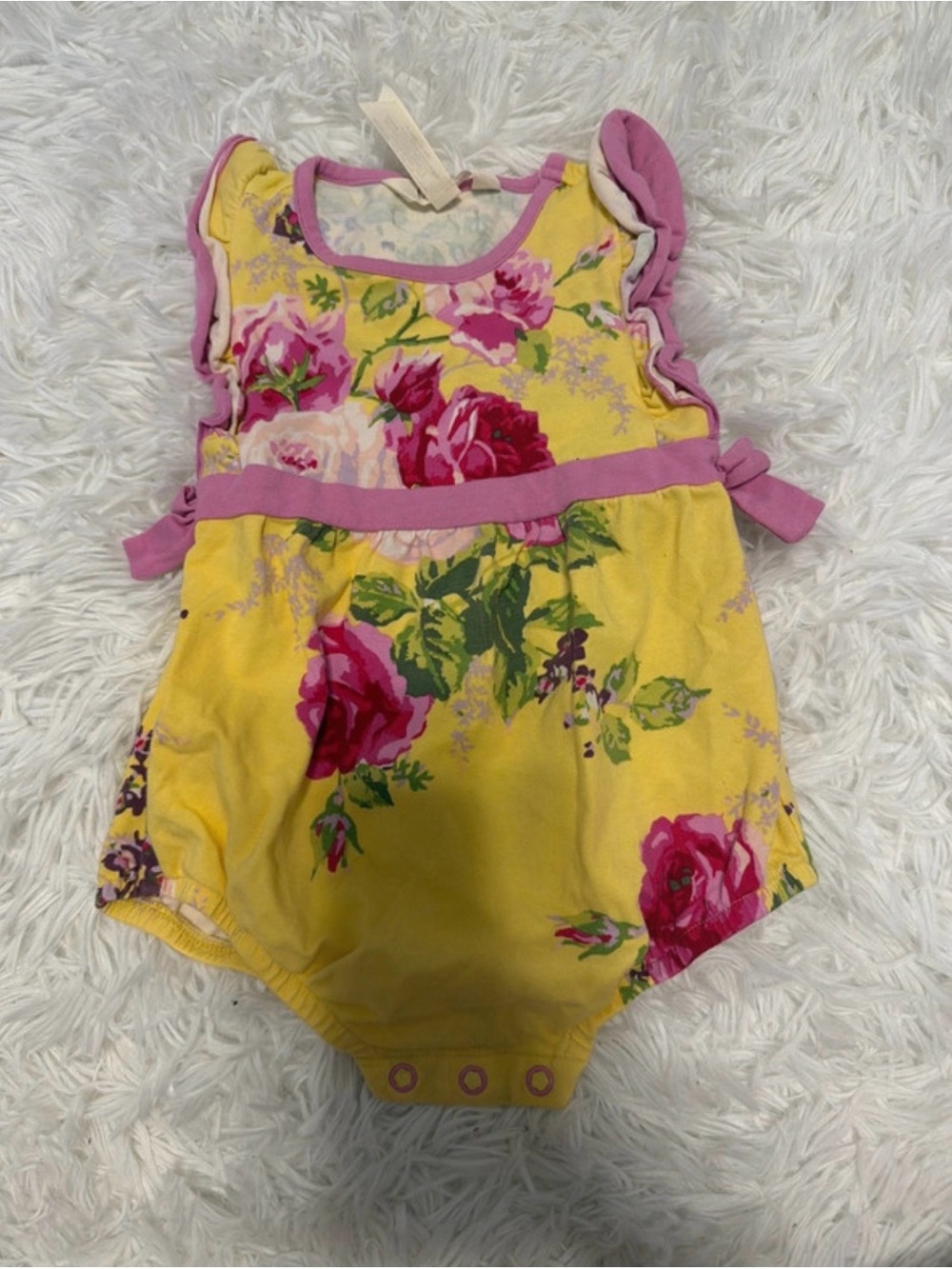 Matilda Jane Yellow Floral Onesie